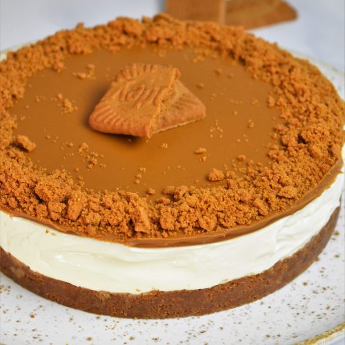 Cheesecake sans cuisson au spéculoos