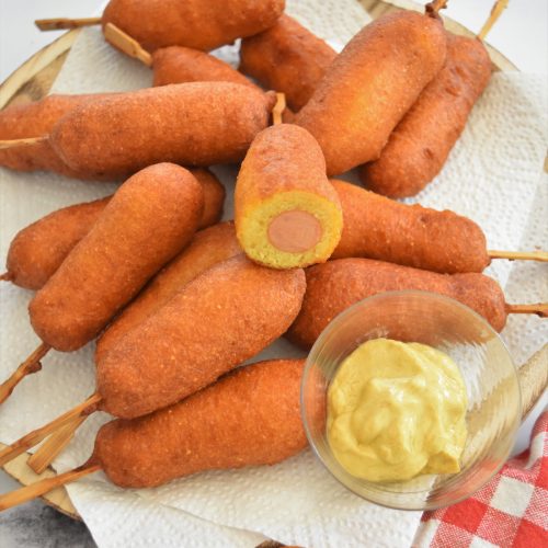 Corn dog au beignet saucisse