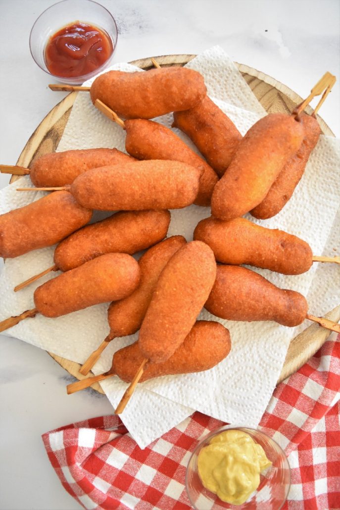 Mini corn dogs