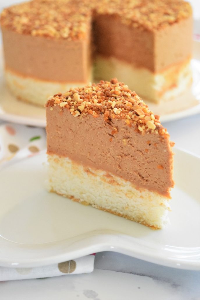 Gâteau nuage mousse pralinée