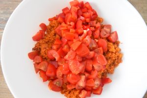 Boulgour, poivron et tomates cerises