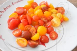 Tomates cerises pour salade composée