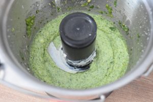 Pesto de basilic et ricotta