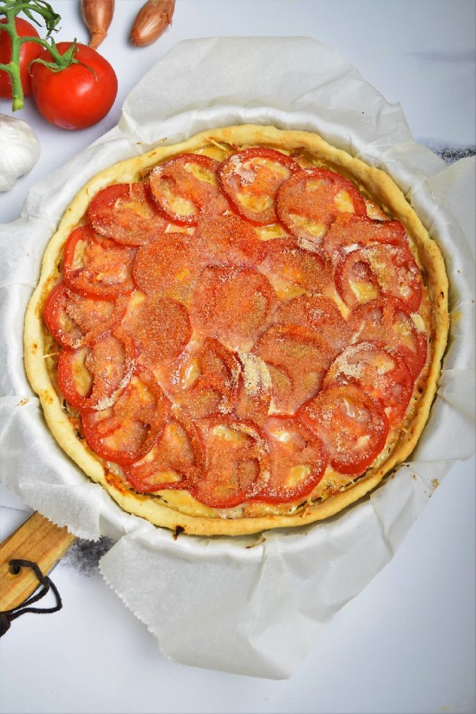 Tarte à la tomate et viande hachée