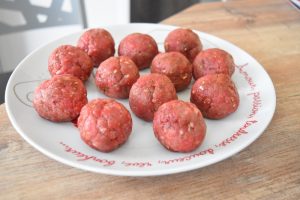 Boulettes de boeuf à la mozzarella