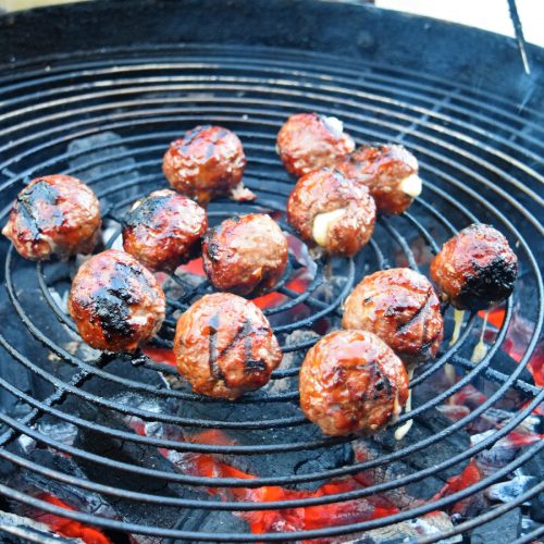 Cheesy meatballs ou boulettes de viande au fromage