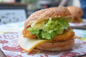 Chicken burger maison