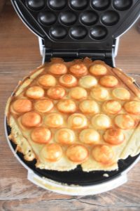 Gaufre bubble cuite au gaufrier à bulles