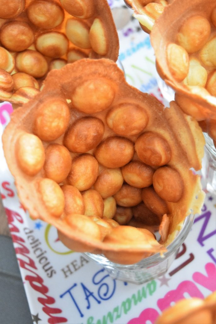 Gaufres à bulles avec gaufrier Lidl