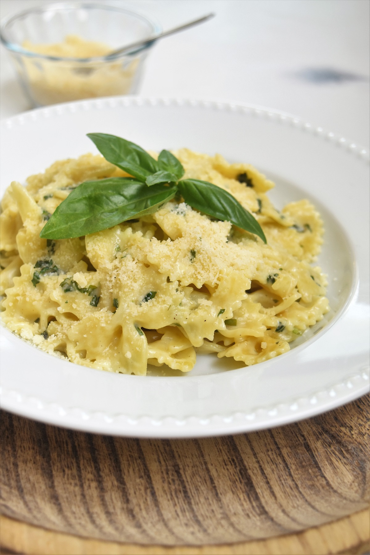 Farfalle au basilic avec Cookeo