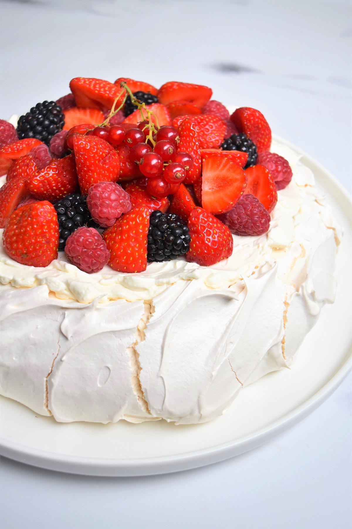 Pavlova aux fruits rouges facile