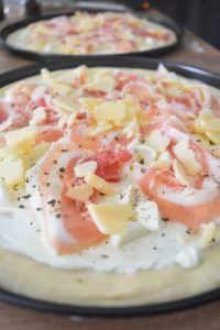 Pizza carbonara maison