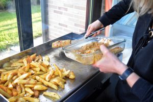 Cuisson du cabillaud à la chermoula à la plancha avec potatoes