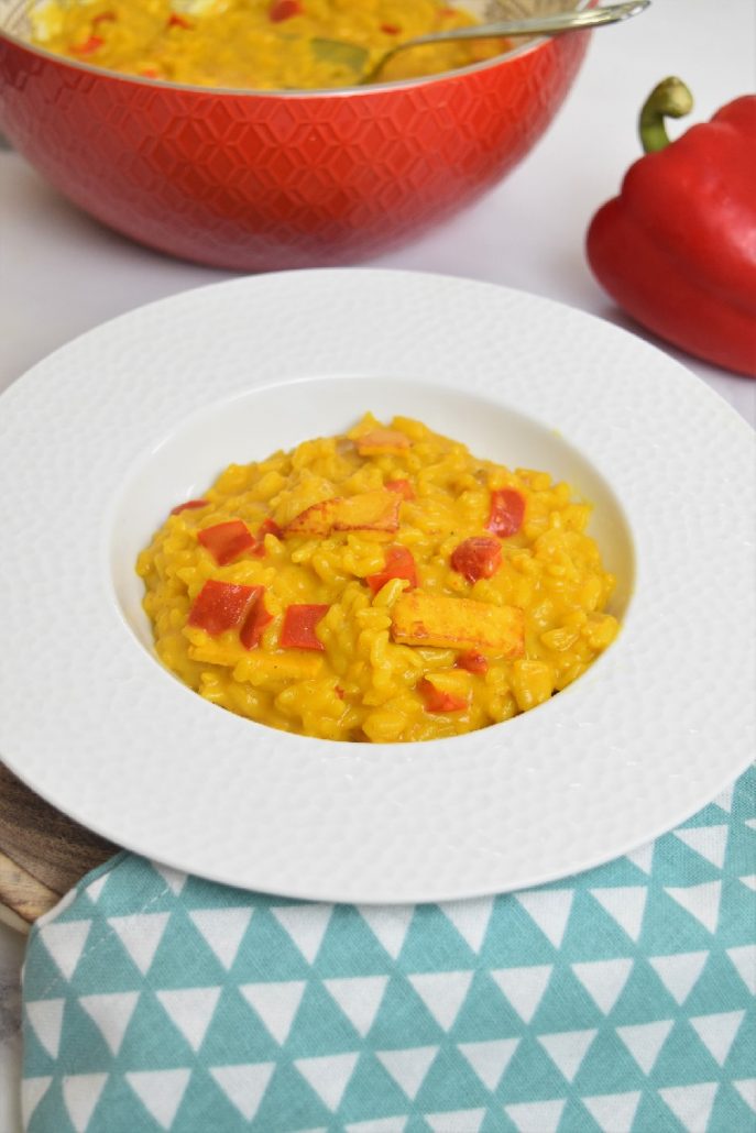 Risotto poulet curry - recette Cookeo