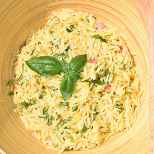 Salade d'orzo aux herbes et citron - recette facile