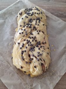 Brioche avec pépites de chocolat