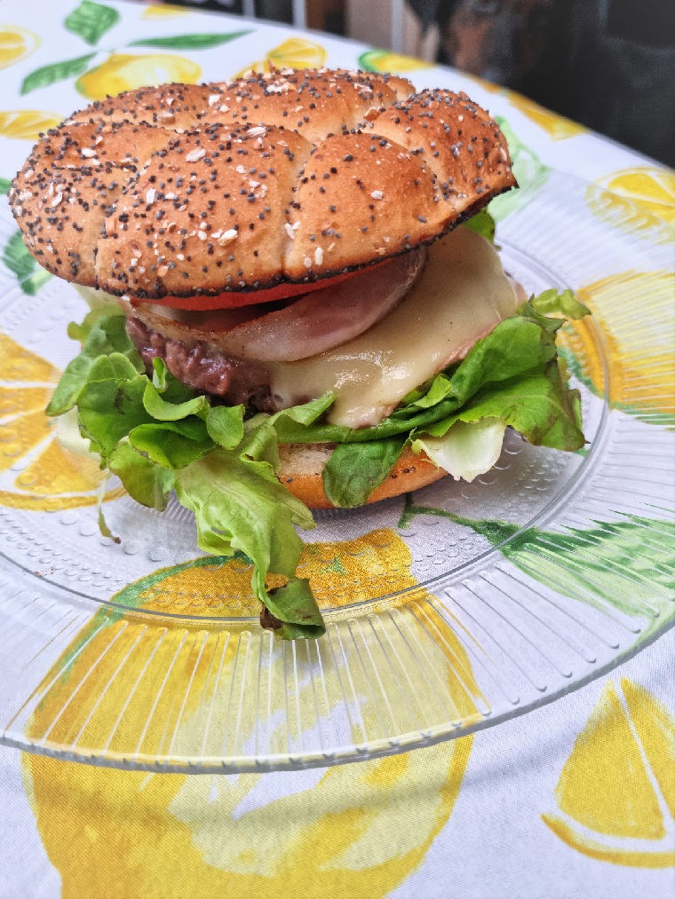 Hamburger réalisé à la plancha