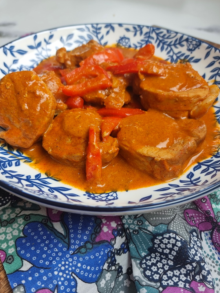 Filet mignon au curry et lait de coco