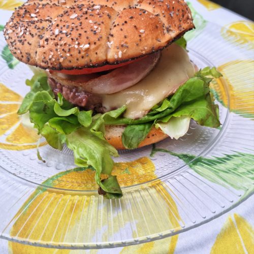 Hamburger préparé à la plancha