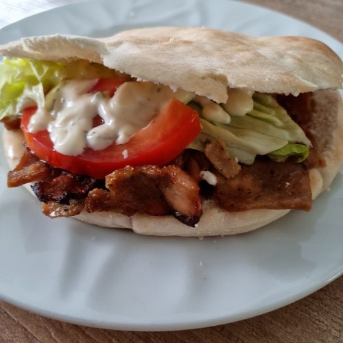 Kebab avec l'extra crisp