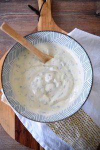 Sauce blanche kébab au fromage blanc