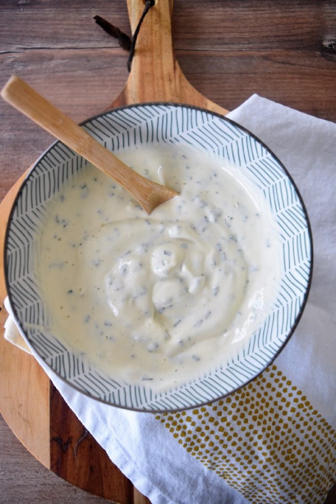 Sauce blanche kébab au fromage blanc