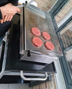 Steaks hachés cuits à la plancha