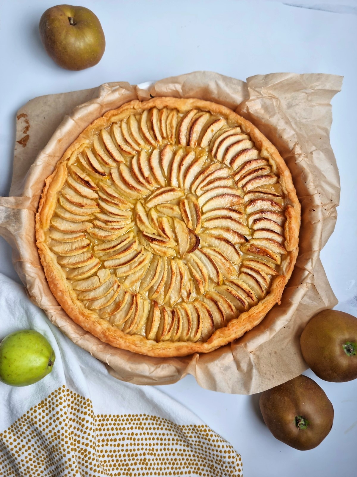 Recette Tarte aux pommes feuilletée