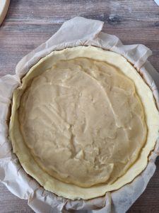 Tarte aux pommes avec flan