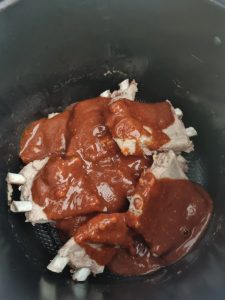 Travers de porc cuits et marinade en Cookeo