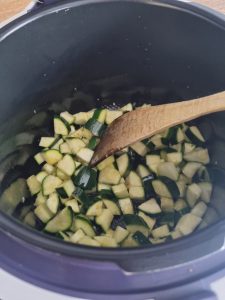 ail et courgettes au Cookeo