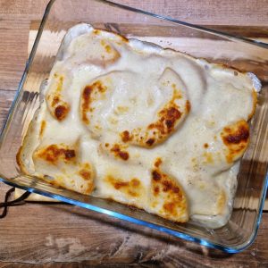 Butternut gratiné à la béchamel au fromage