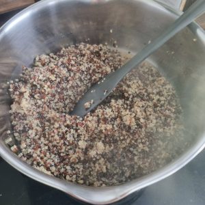 Cuisson du quinoa tricolore
