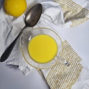Sauce safran-citron pour poisson