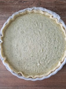 Pâte feuilletée et garniture courgette-ricotta