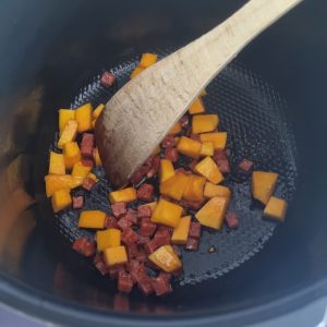 Chorizo et potimarron au Cookeo