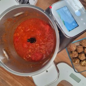 Sauce tomate et boulettes de boeuf au Companion
