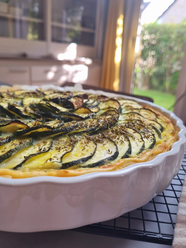 Tarte courgette ricotta et herbes