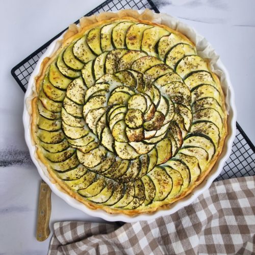 Tarte feuilletée à la courgette