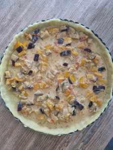 Appareil à quiche aux légumes