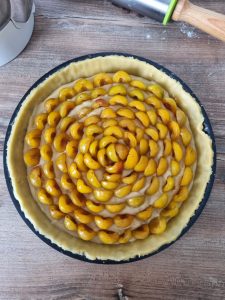 Tarte avec des mirabelles