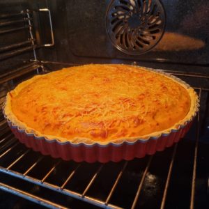 Cuisson de la tarte au potimarron