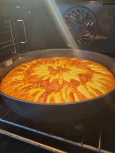 Cuisson au four de la tarte suisse aux pommes