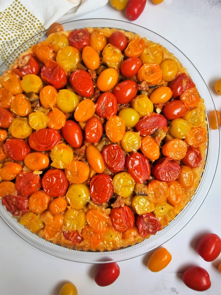 Tatin salée aux tomates et chorizo