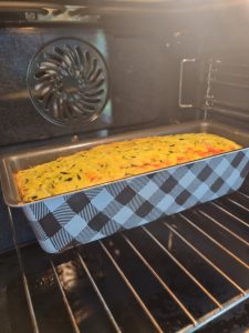 Cuisson de la terrine de courgettes