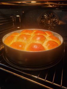 Cuisson de la brioche au mascarpone