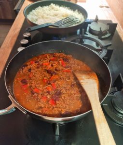 Réchauffer le chili con carne