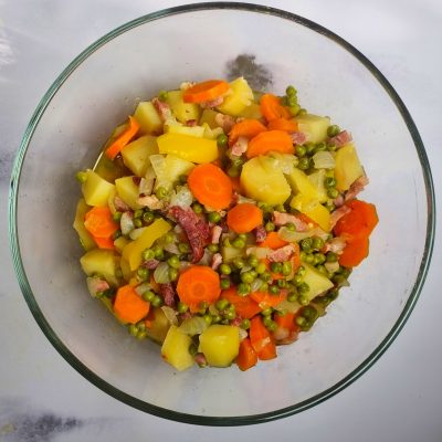 Cocotte de légumes au lard fumé