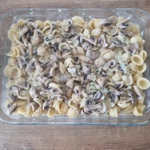 Pâtes à la crème aux champignons