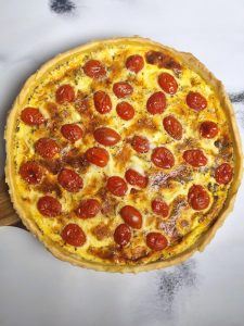 Quiche aux tomates cerises